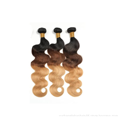 1b 27 Color Hair Bundle Body Wave Brazilian Ombre Hair Extensions Weaves Human Hair Weft